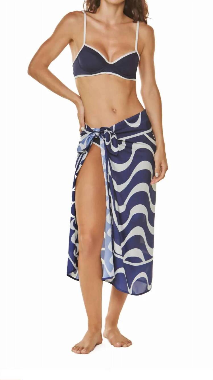 NEW DULZAMARA baru multipurpose long pareo cover-up in blue